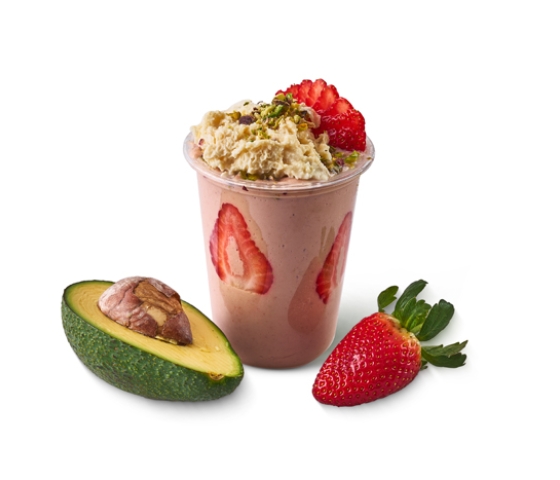 خلطة الافوكادو والفراولة