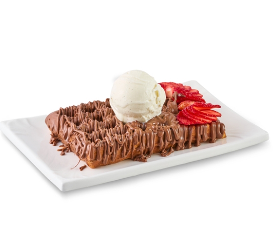 وافل كلاسيك بالأيس كريم